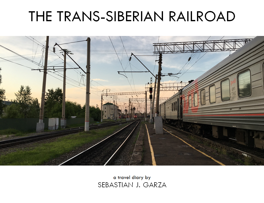 Cover of my Trans-Siberian travelogue book